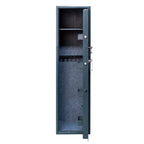 POHJOLAN URHEILUTARVIKE Asekaappi 7 Aseelle, hylly kiskoilla, EN 14450, 159x50x41cm, Harmaa