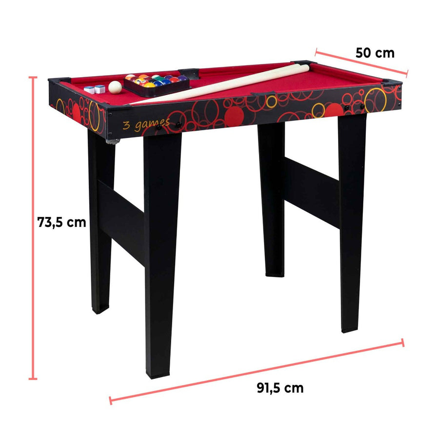 3-In-1 Pelipöytä 91.5X50X73.5 Cm