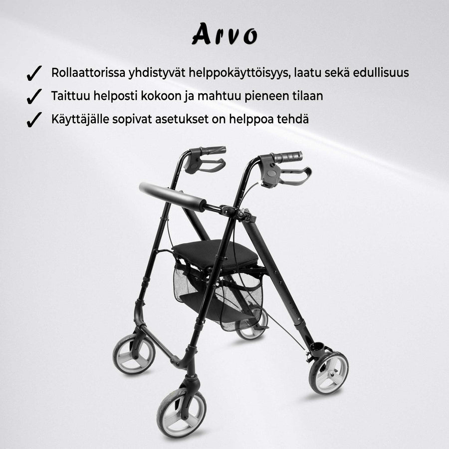 Rollator Lightweight. Svart