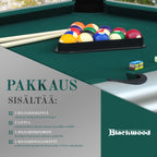 BLACKWOOD BILJARDIPÖYTÄ. 8` OUTDOOR