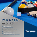 BLACKWOOD BILJARDIPÖYTÄ. 8' Official BLACK
