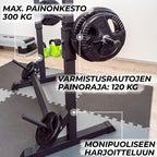 CORE KYYKKYTELINE HALF RACK 107X60X105 CM MUST