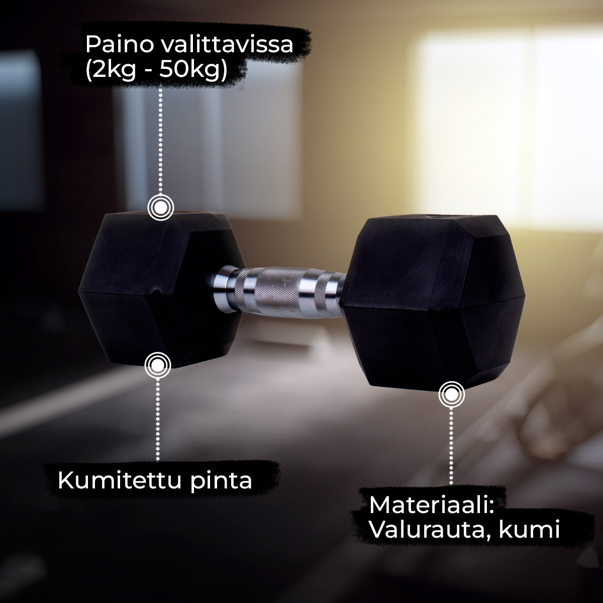 CORE KÄSIPAINO HEX 45KG