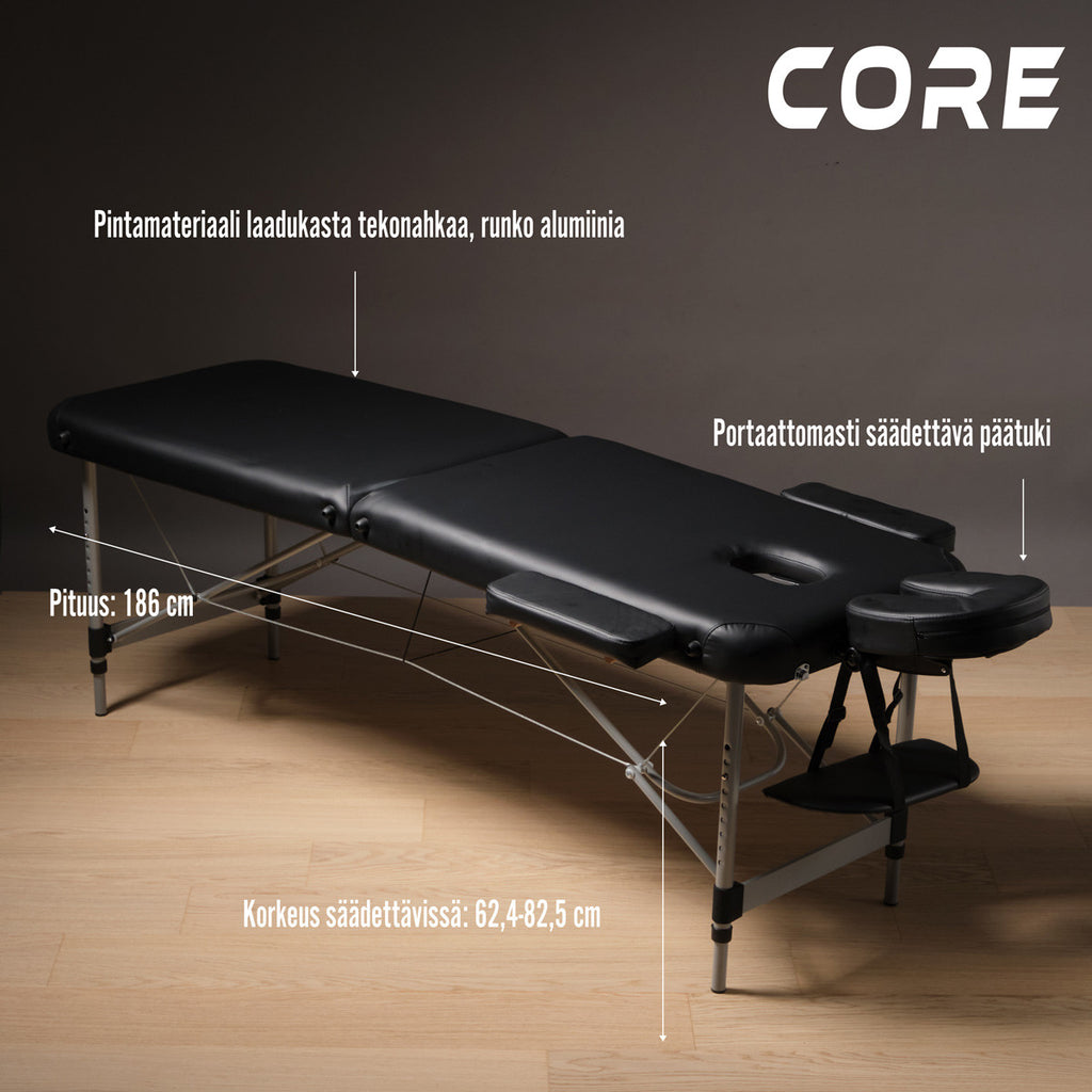CORE HIERONTAPÖYTÄ A200 MUSTA