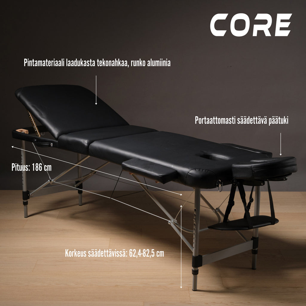 CORE HIERONTAPÖYTÄ A300 MUSTA