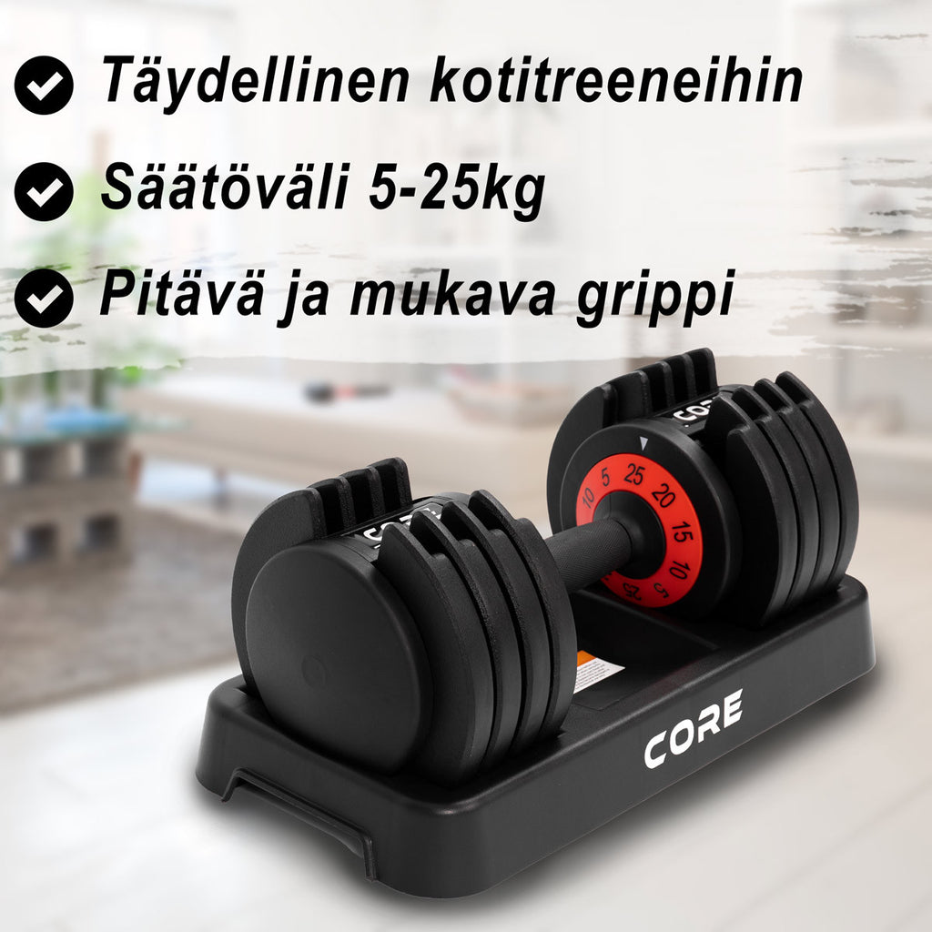 CORE SÄÄDETTÄVÄ KÄSIPAINO 25 KG