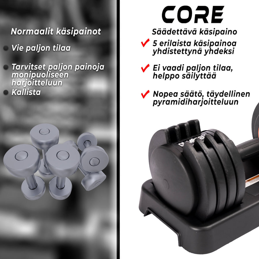 Justerbar Handvikt 25 kg