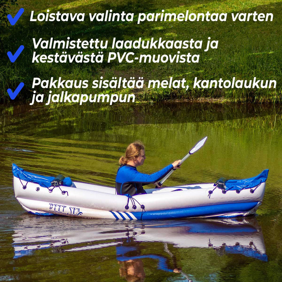 Luftfylld kajak för 2 personer
