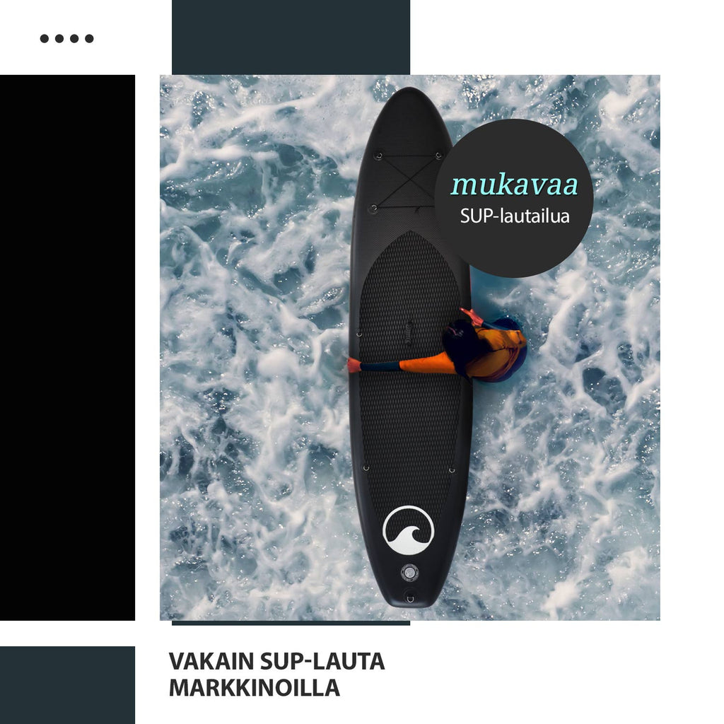 DS SUP-LAUTASETTI XXL 330CM MUSTA