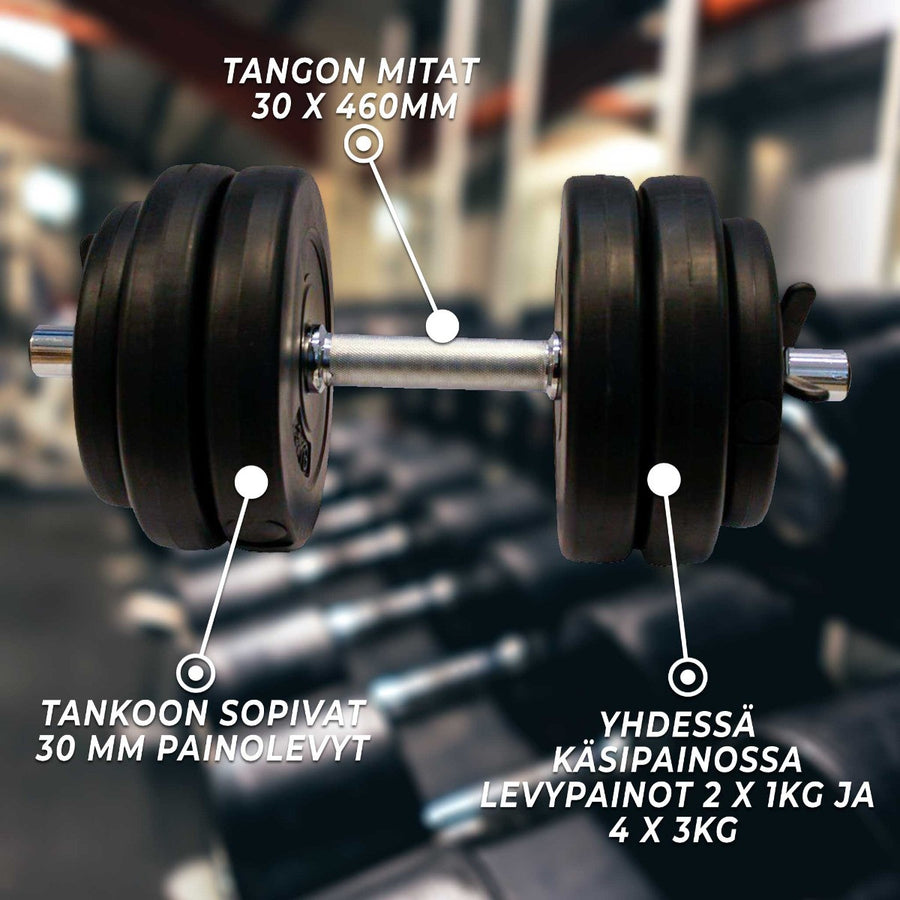 2X 15 Kg Käsipainosetti