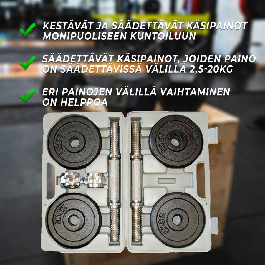 20 kg handviktset i väska
