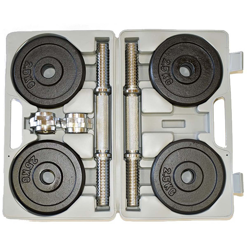 FS 20KG KÄSIPAINOSETTI SALKUSSA