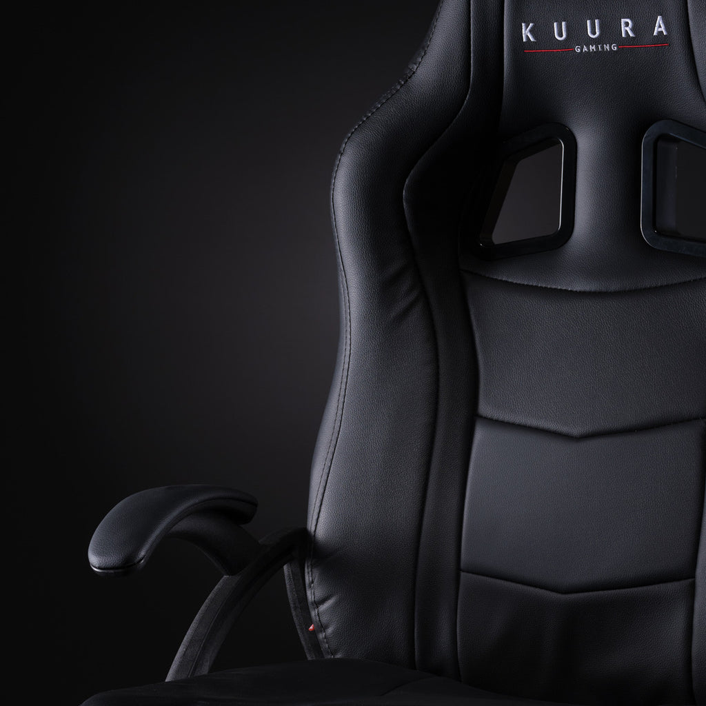 KUURA GAMING PELITUOLI GAMER MUSTA