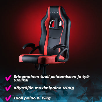 Gaming Pelituoli Gamer Musta/Punainen