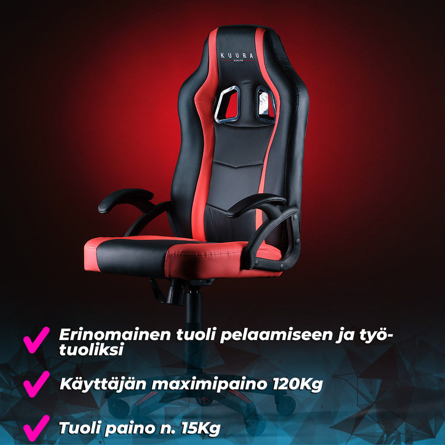 Spel Spelstol Gamer Svart/Röd