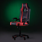 KUURA GAMING PELITUOLI GAMER MUSTA/PUNAINEN