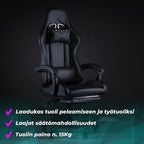 KUURA GAMING PELITUOLI PRO MUSTA
