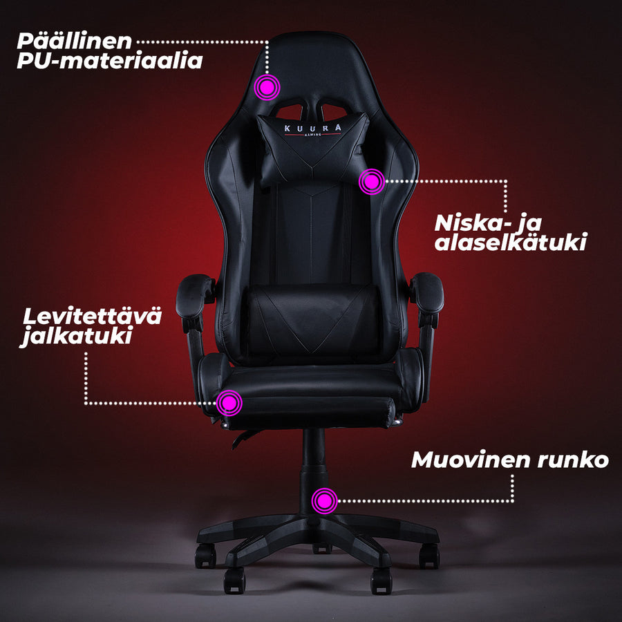Gaming Pelituoli Pro Musta