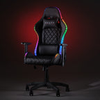 KUURA GAMING PELITUOLI RGB MUSTA