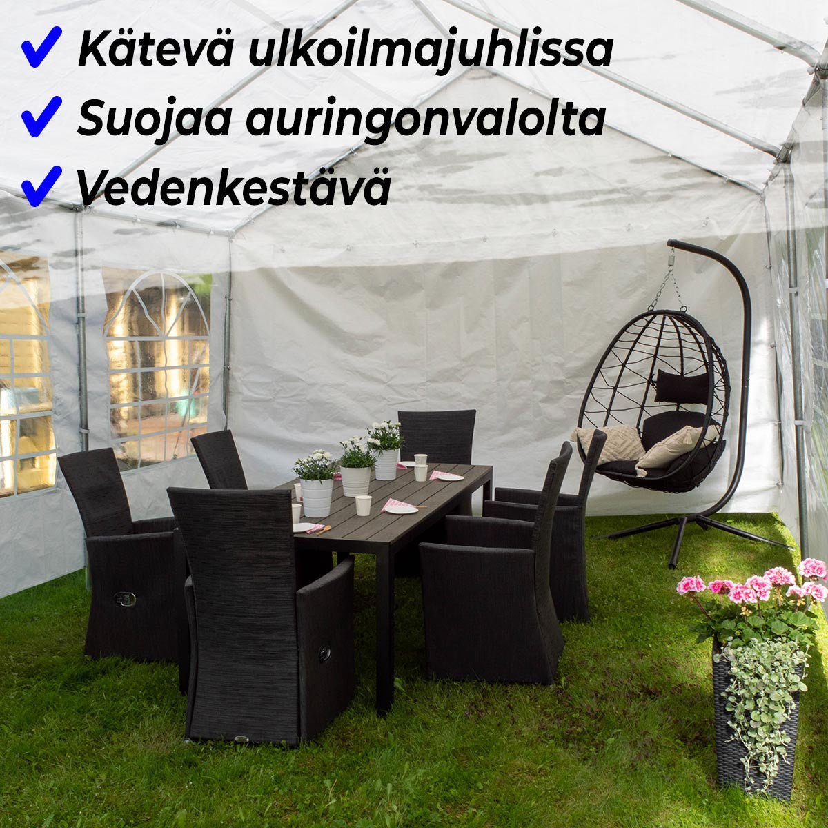 LYKKE JUHLATELTTA 5X10M