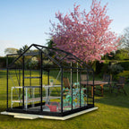 LYKKE LASI KASVIHUONE MUSTA 5 M2