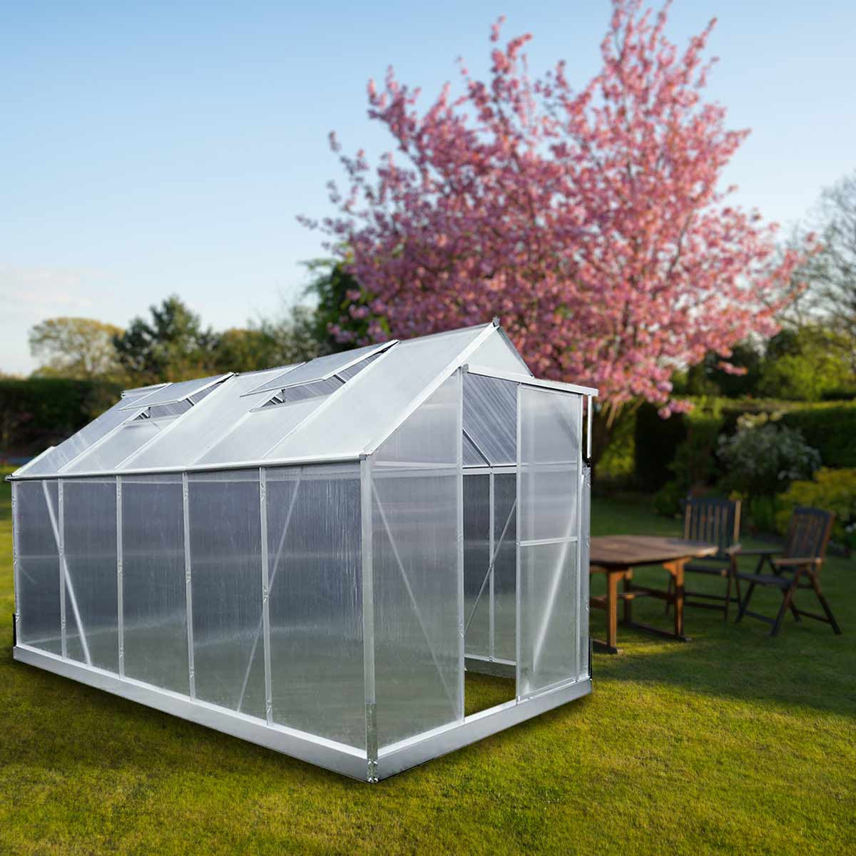 LYKKE PC KASVIHUONE HOPEA 6.0 M2