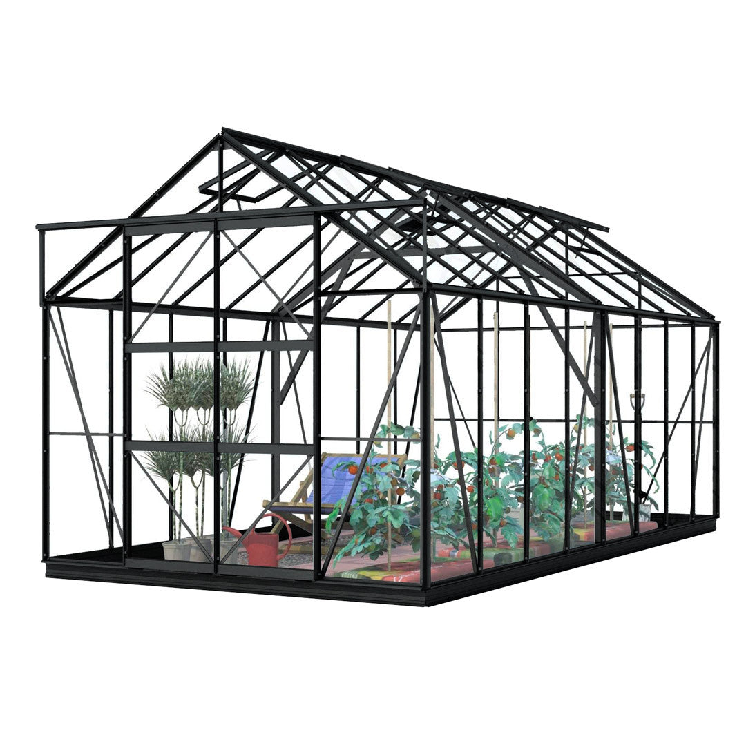 LYKKE HYBRIDI KASVIHUONE MUSTA 13 M2