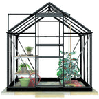 LYKKE PC KASVIHUONE MUSTA 3.8 M2