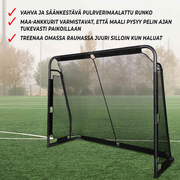 Jalkapallomaali 220X170X80 Premium Black