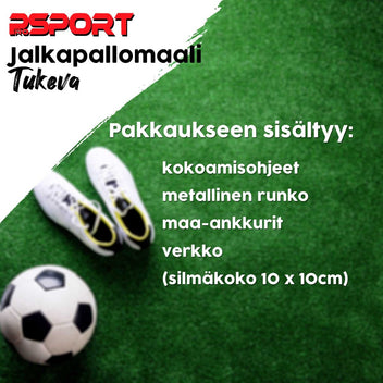 Jalkapallomaali Tukeva 366X180X50 Cm