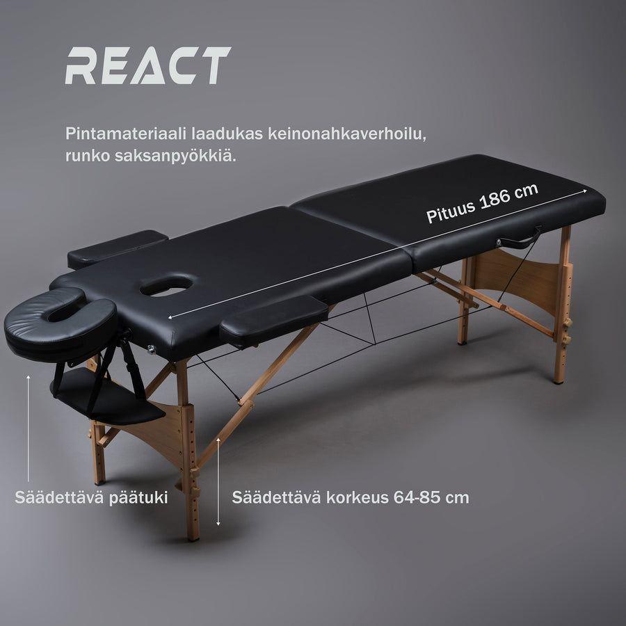 Massagebord P200 Svart