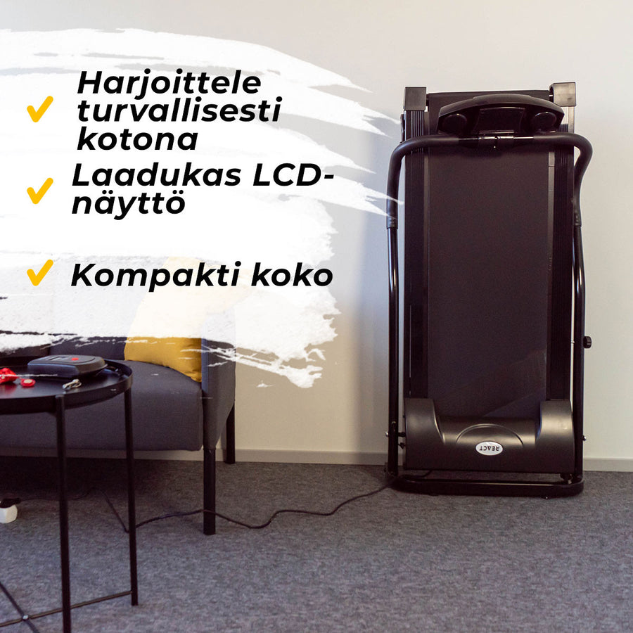 Juoksumatto Moottorilla Musta