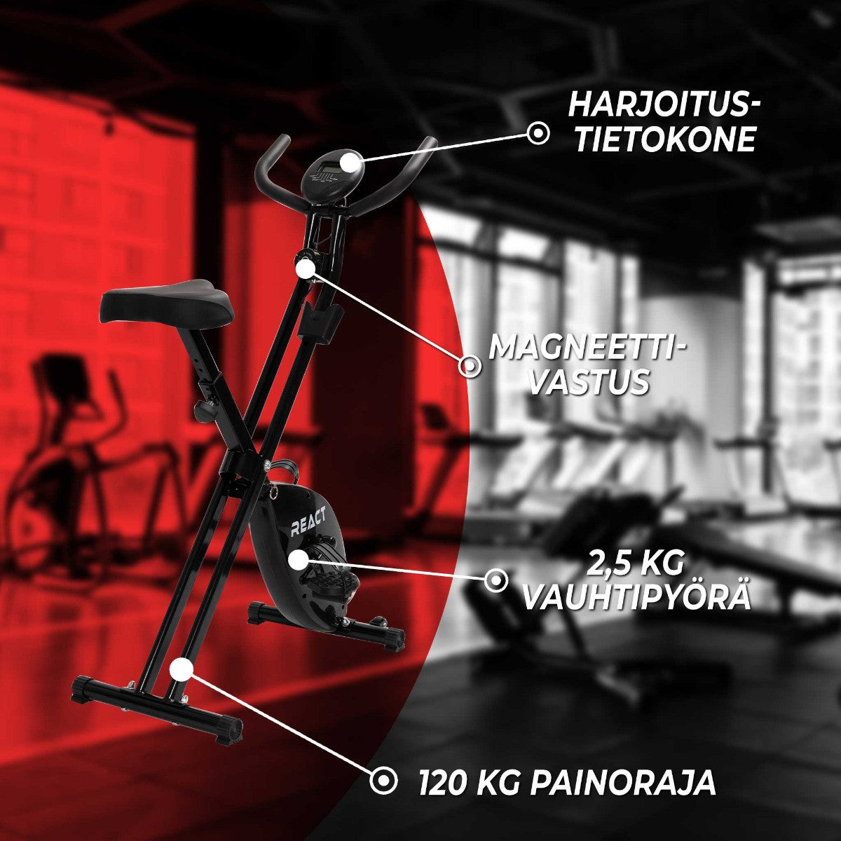 Motionscykel Hopfällbar