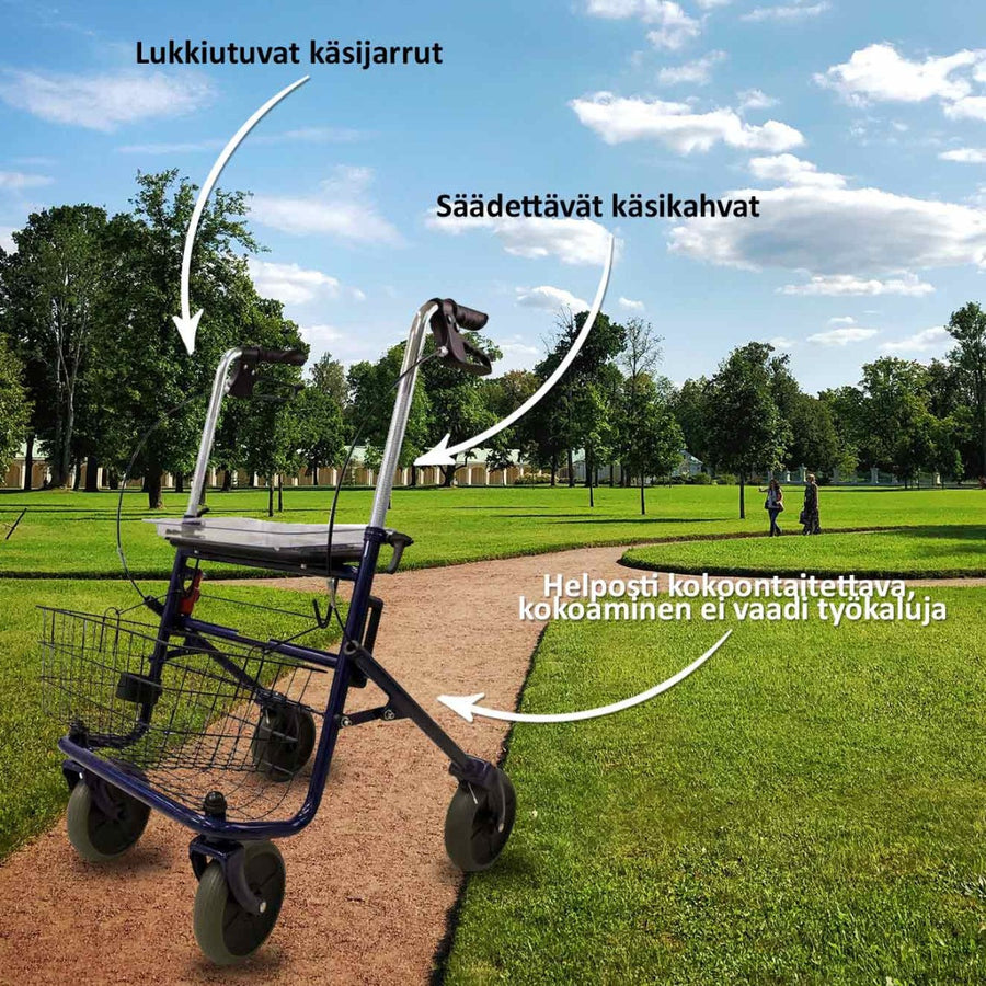 Rollaattori. Grå