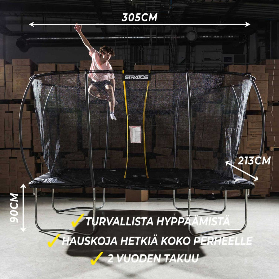 Suorakaide Trampoliini 7X10 Ft / 213X305 Cm