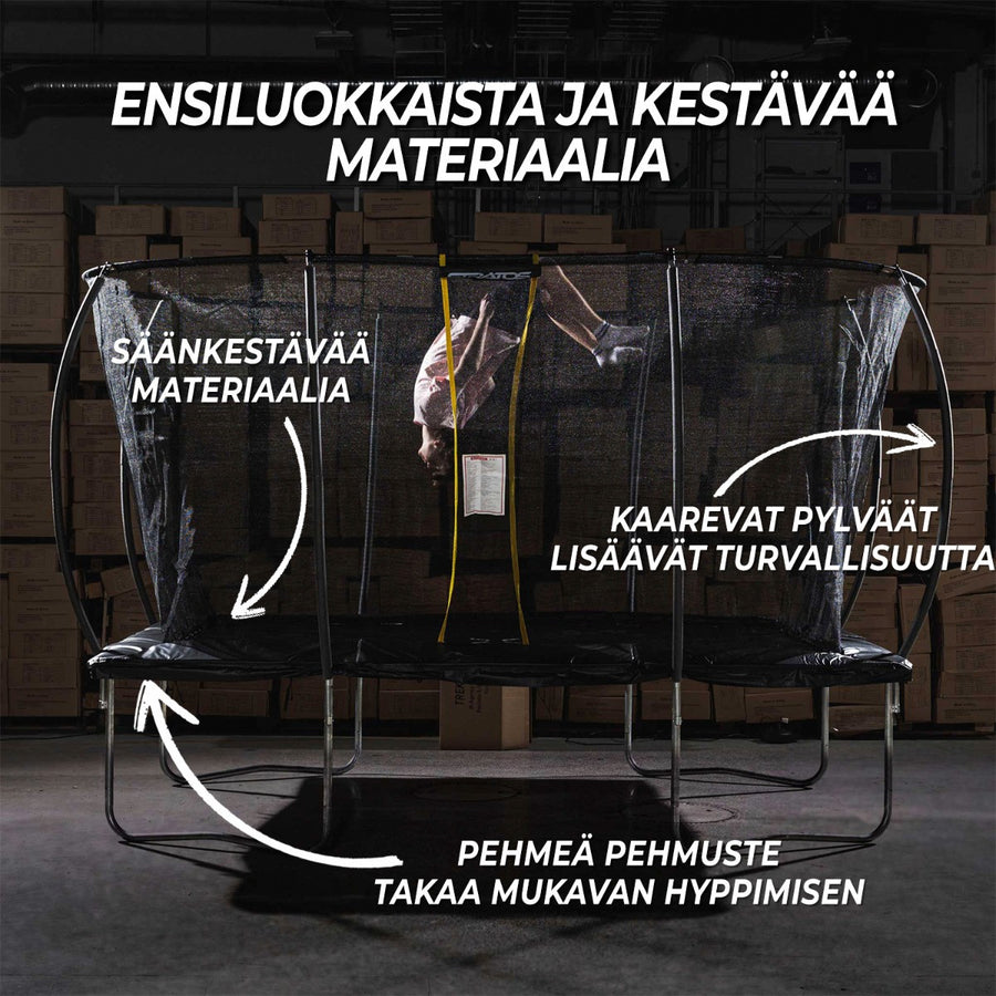 Suorakaide Trampoliini 7X10 Ft / 213X305 Cm
