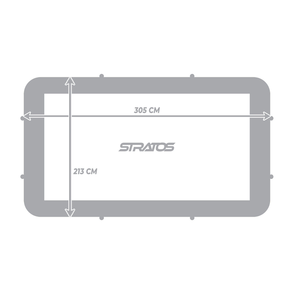 STRATOS SUORAKAIDE TRAMPOLIINI 7x10 FT / 213X305 CM