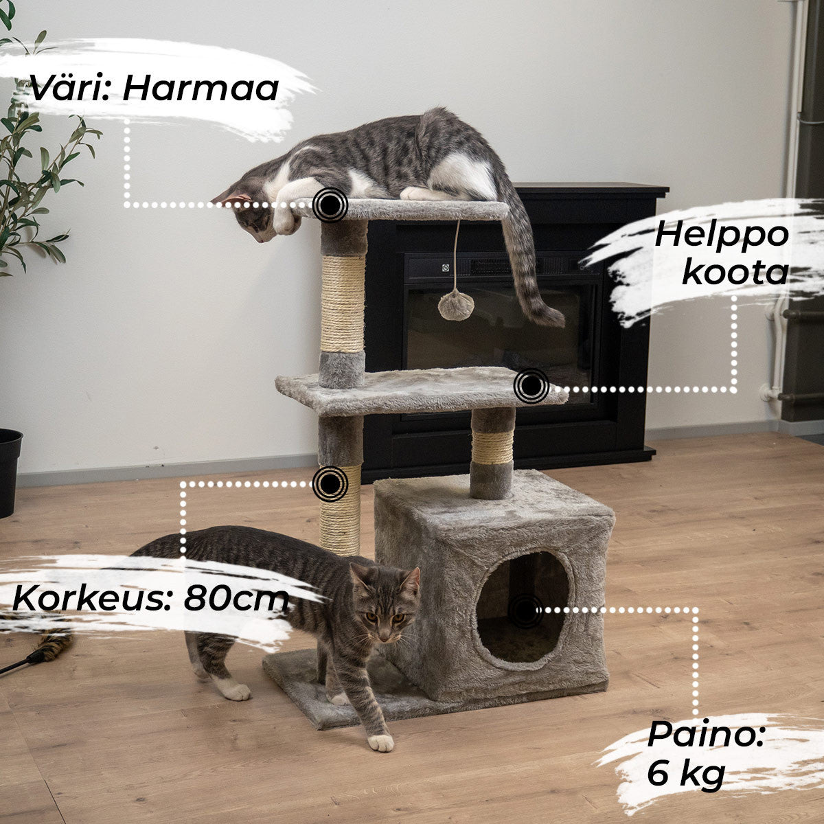 TR KISSAN KIIPEILYPUU BASIC. 80CM