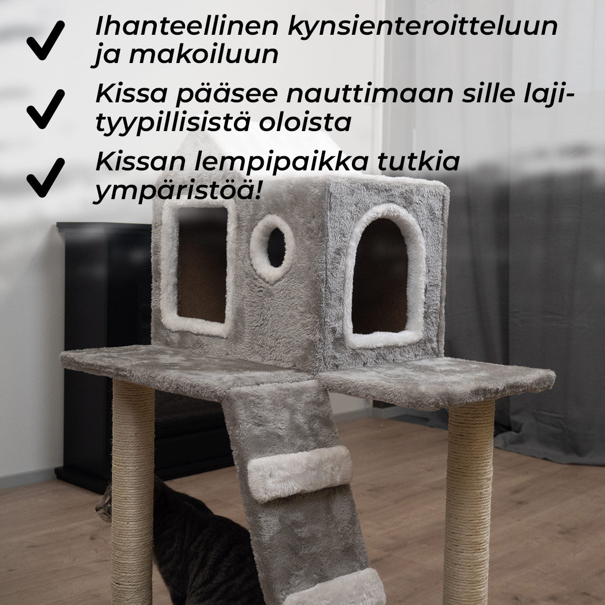 TR KISSAN KIIPEILYPUU CABIN. 90CM