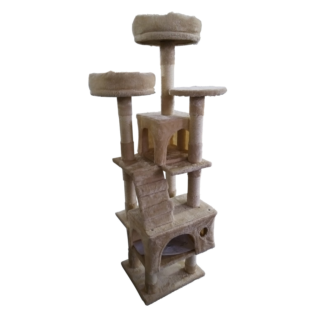 TR KISSAN KIIPEILYPUU TOWER. 170CM. beige