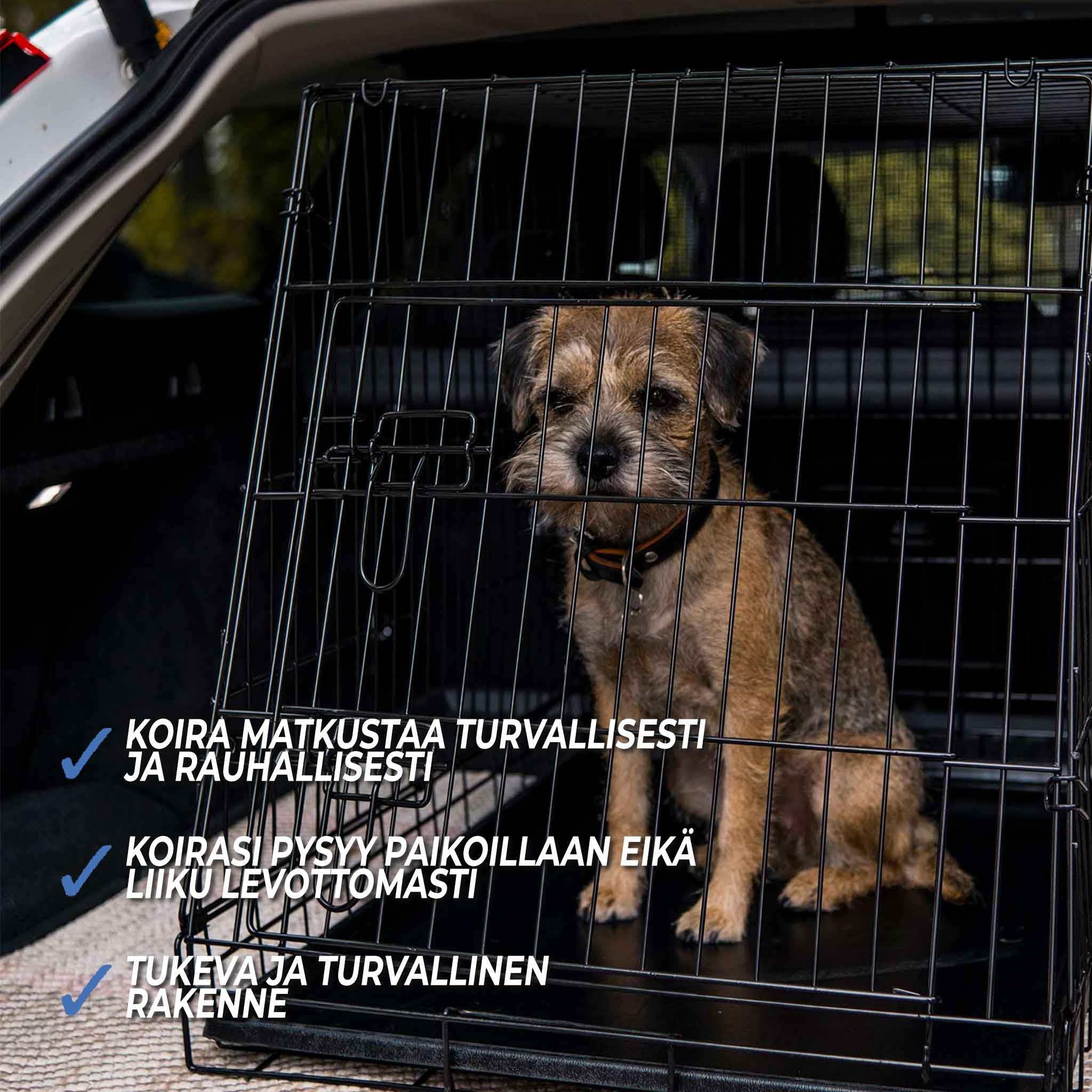 TREKKER KOIRAN KULJETUSHÄKKI VIISTOPERÄ XL