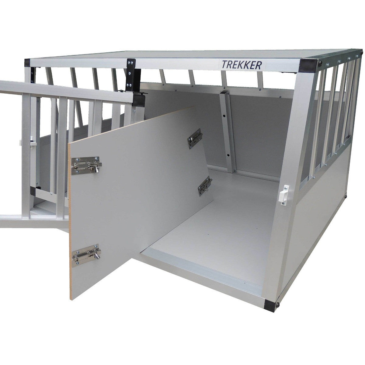 Hundbur 97 x 90 x 69,5 cm – aluminiumram, MDF-paneler, XL
