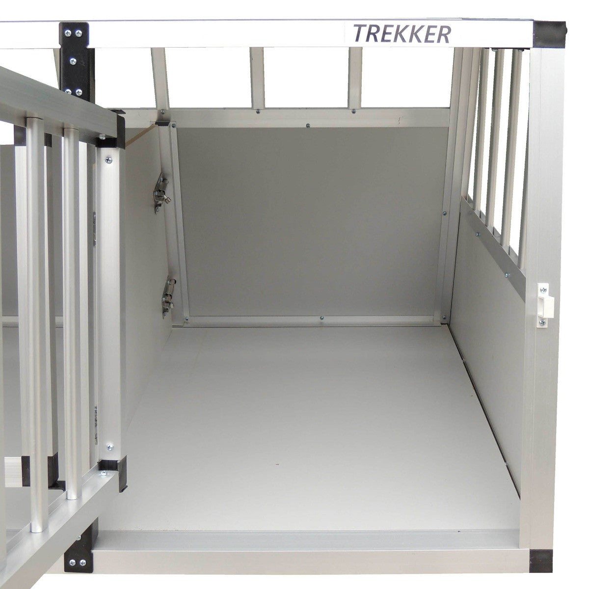 Hundbur 97 x 90 x 69,5 cm – aluminiumram, MDF-paneler, XL