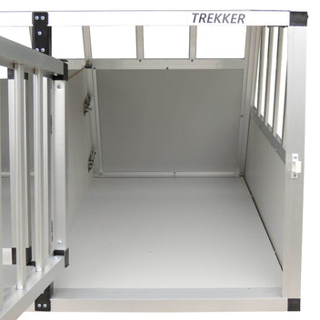 Hundbur 97 x 90 x 69,5 cm – aluminiumram, MDF-paneler, XL
