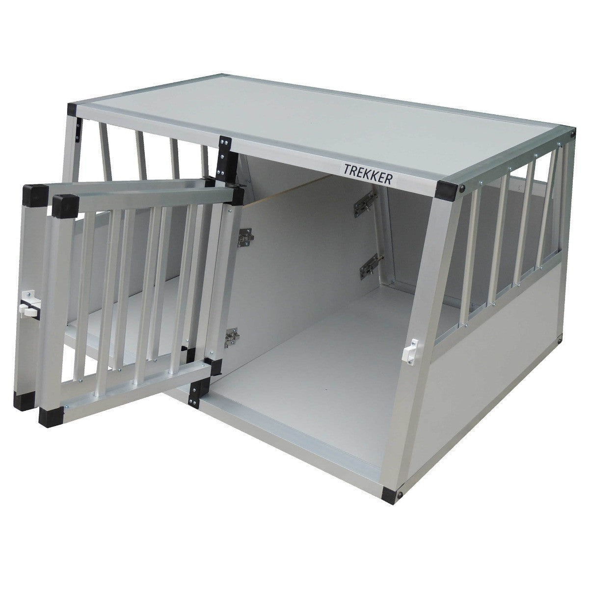 Hundbur 97 x 90 x 69,5 cm – aluminiumram, MDF-paneler, XL