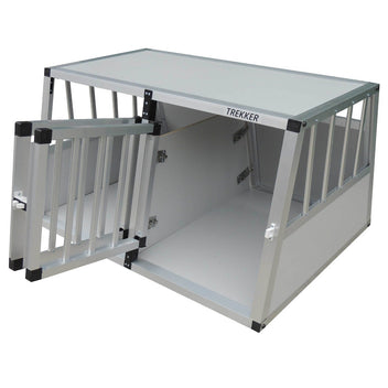 Hundbur 97 x 90 x 69,5 cm – aluminiumram, MDF-paneler, XL