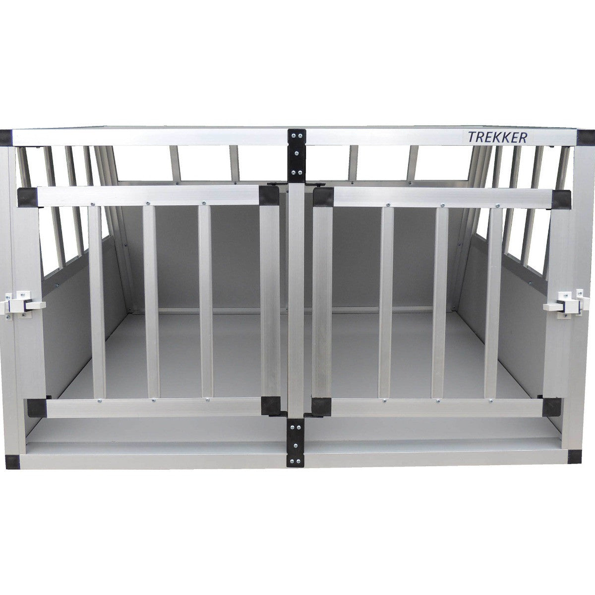 Hundbur 97 x 90 x 69,5 cm – aluminiumram, MDF-paneler, XL