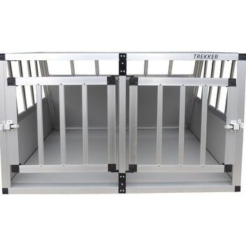 Hundbur 97 x 90 x 69,5 cm – aluminiumram, MDF-paneler, XL