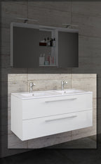 2-Osainen Pesuallas Budasi, valkoinen