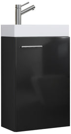 2-Osainen Pesuallassetti Slito, tumman harmaa